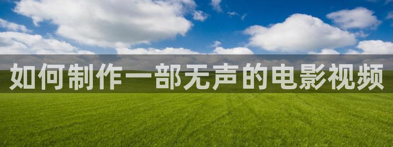 茄子视频 magnet：如何制作一部无声的电影视频